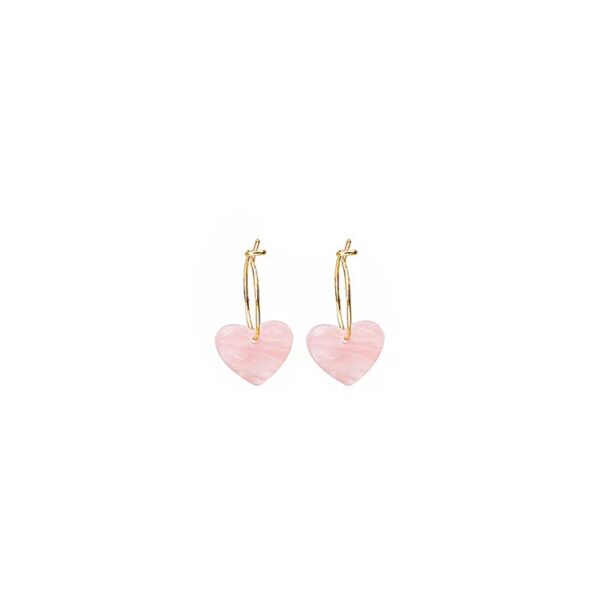Tiny Gold Heart Earrings